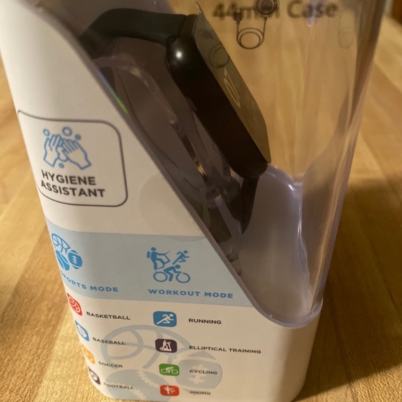 iTouch Air 3 Smartwatch Fitness Tracker: Black Case with Black Strap (44mm) - Picture 3 of 6